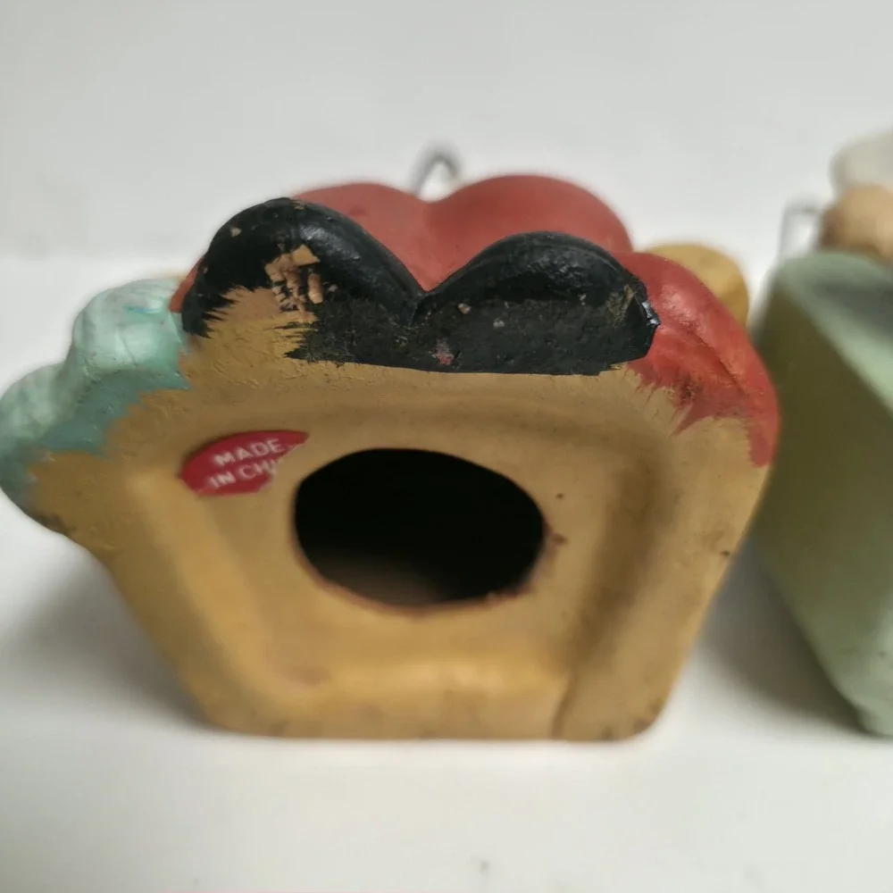 Vintage Ceramic Grandma & Grandpa Figurines Set - Retirement Couple Relaxing